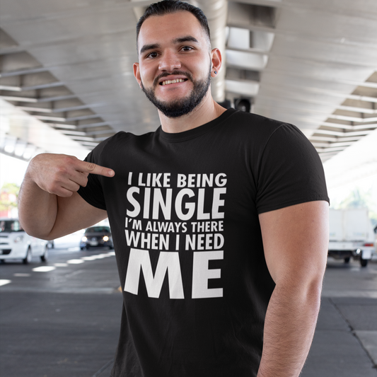 I Like Being Single Men's Graphic Tee - Bella Lia Boutique