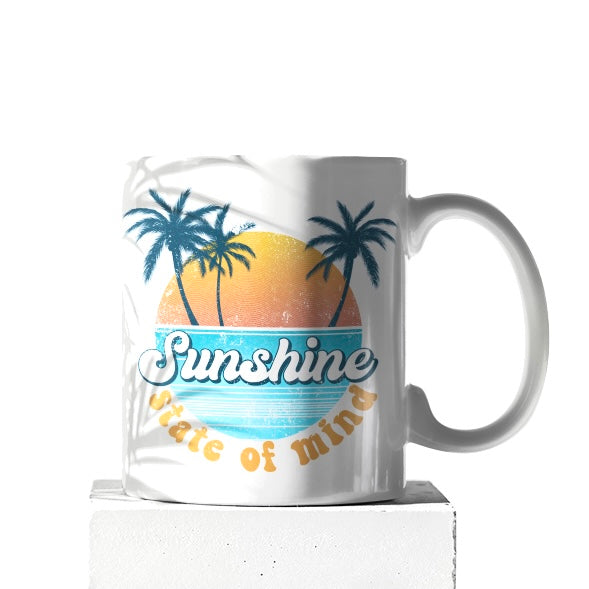 Sunshine State of Mind Sunset Mug | 11 oz or 15 oz - Bella Lia Boutique