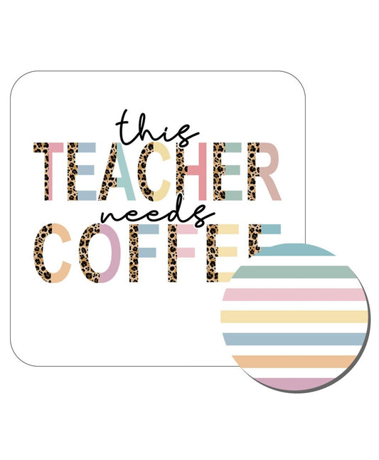 This Teacher Needs Coffee Desk Set - Bella Lia Boutique