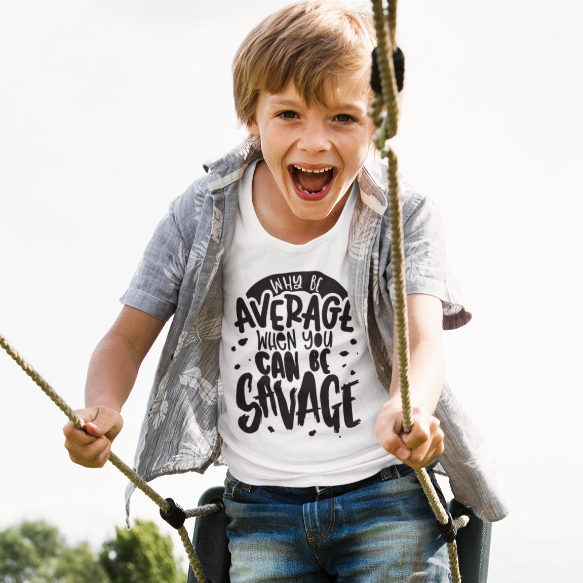 Why Be Average When You Can Be Savage Toddler and Youth Shirt - Bella Lia Boutique