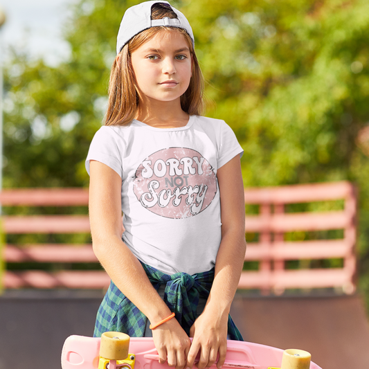 Sorry Not Sorry Toddler & Youth Tee - Bella Lia Boutique