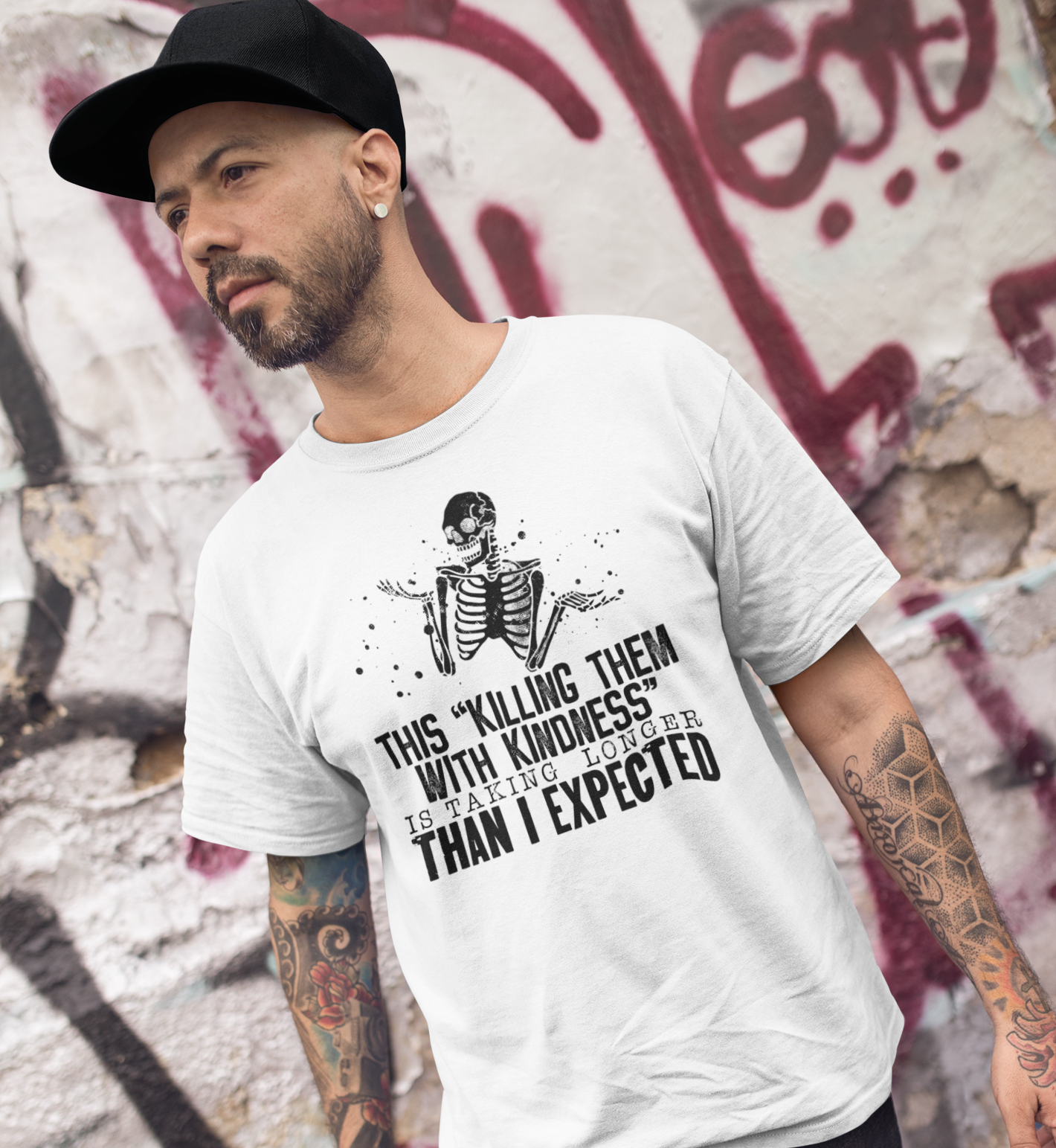 Killing Them with Kindness is Taking Longer Than Expected Men's Graphic Tee - Bella Lia Boutique