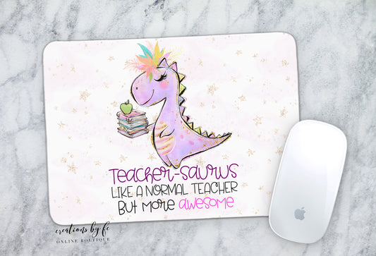 Teachersaurus Mousepad - Bella Lia Boutique
