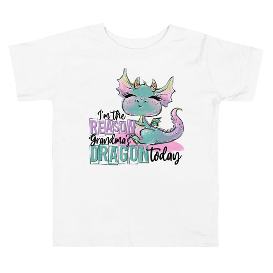 Reason Why Grandma's Dragon Toddler Graphic Tee - Bella Lia Boutique