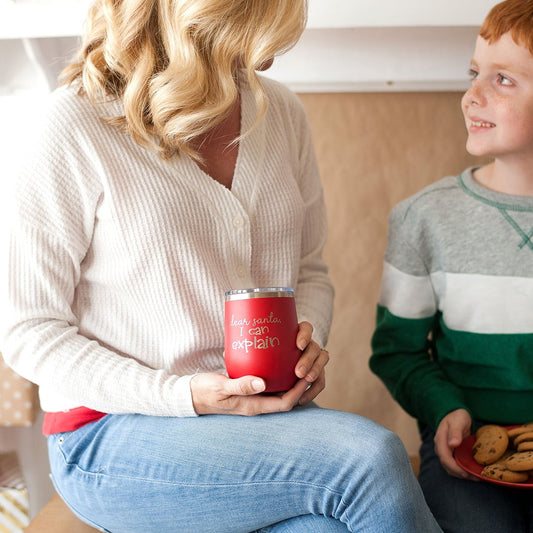 Dear Santa Red 12oz Insulated Tumbler - Bella Lia Boutique