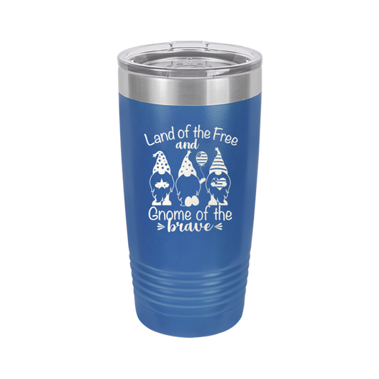 Gnome of the Brave Royal Blue 20oz Insulated Tumbler - Bella Lia Boutique