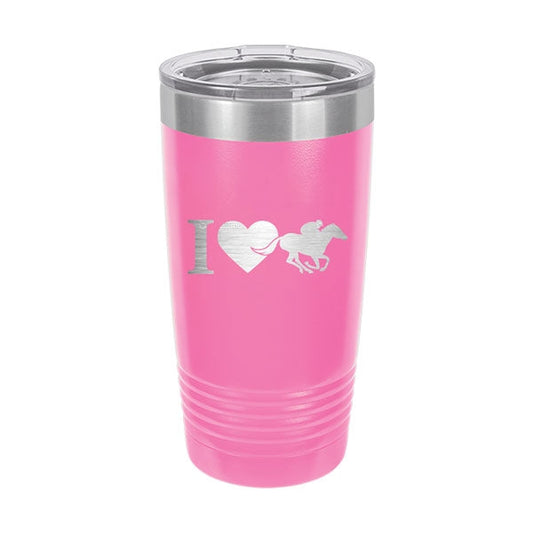 I Love Derby Pink 20oz Insulated Tumbler - Bella Lia Boutique