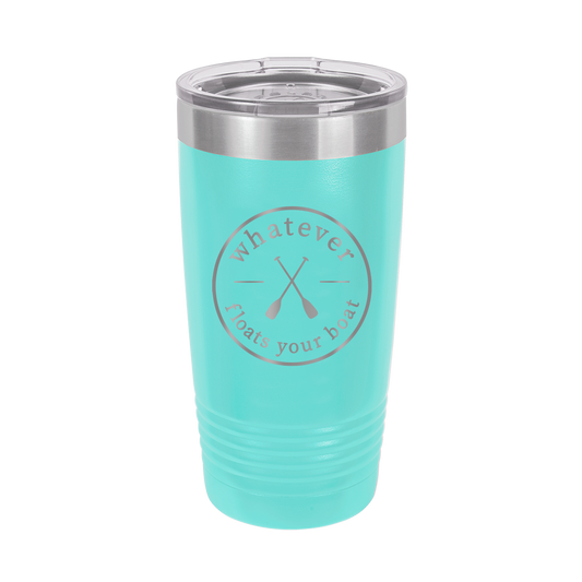 Whatever Floats Teal 20oz Insulated Tumbler - Bella Lia Boutique