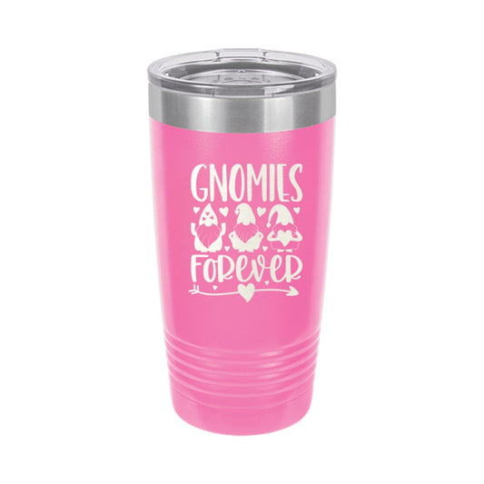 Gnomies Forever Pink 20oz Insulated Tumbler - Bella Lia Boutique