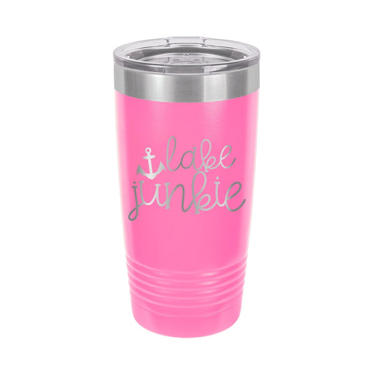 Lake Junkie Pink 20oz Insulated Tumbler - Bella Lia Boutique