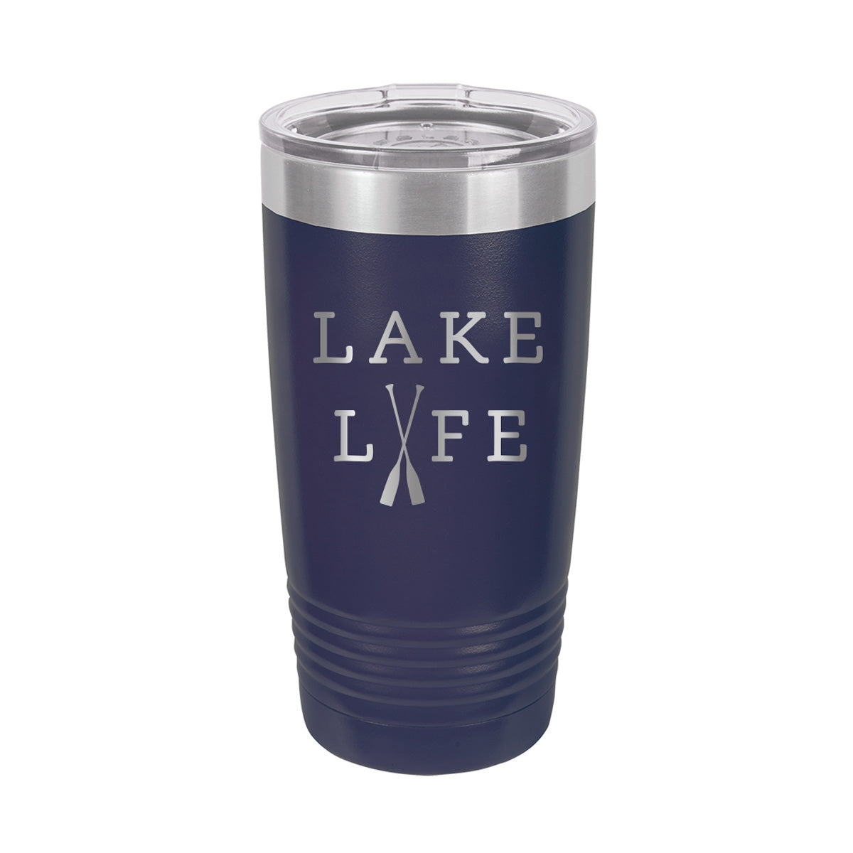 Lake Life Navy 20oz Insulated Tumbler - Bella Lia Boutique
