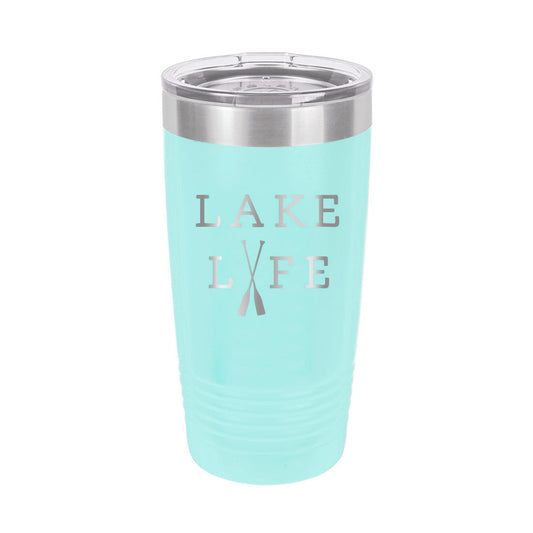 Lake Life Teal 20oz Insulated Tumbler - Bella Lia Boutique