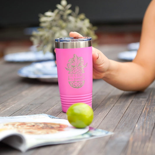 Life is Short Be Sweet Pink 20oz Insulated Tumbler - Bella Lia Boutique