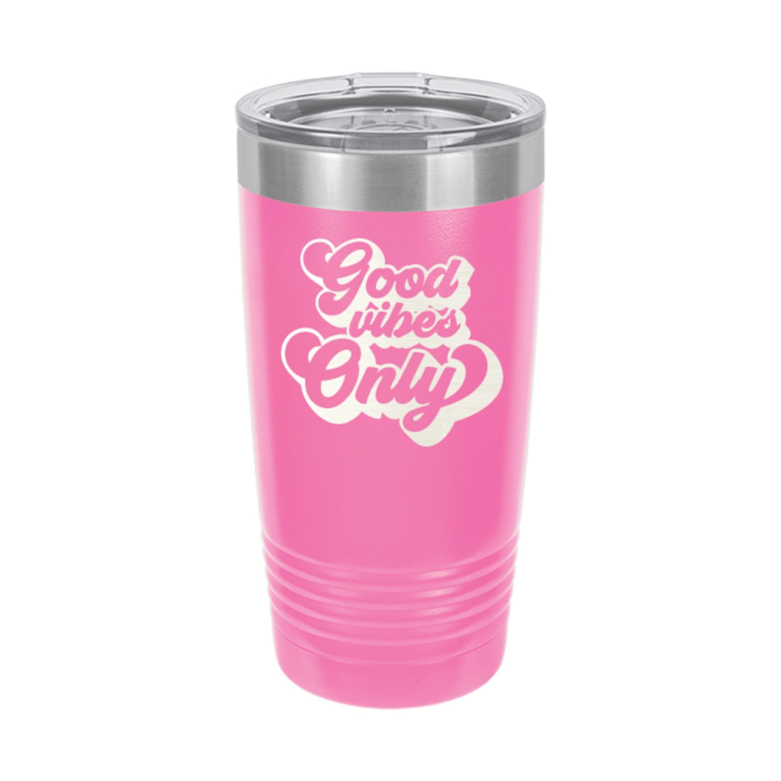 Good Vibes Only Pink 20oz Insulated Tumbler - Bella Lia Boutique