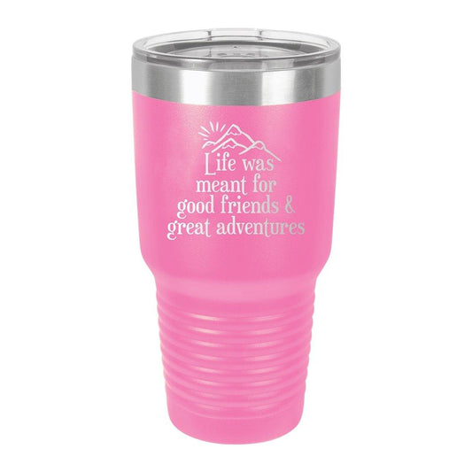 Adventures Pink 30oz Insulated Tumbler - Bella Lia Boutique
