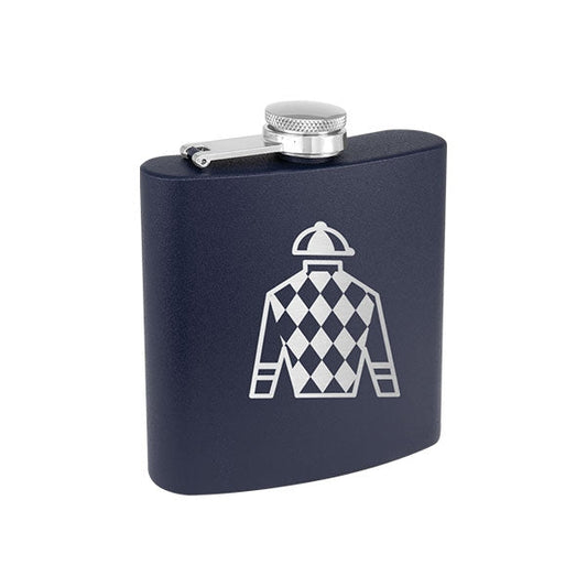 Jockey Jersey Navy 6oz Insulated Flask - Bella Lia Boutique