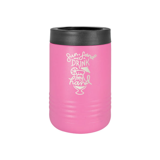 Sun, Sand, Drink in my Hand Insulated Can Cooler - Bella Lia Boutique